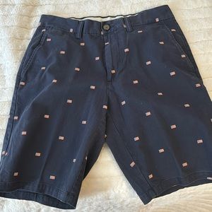 Old navy blue American flag shorts